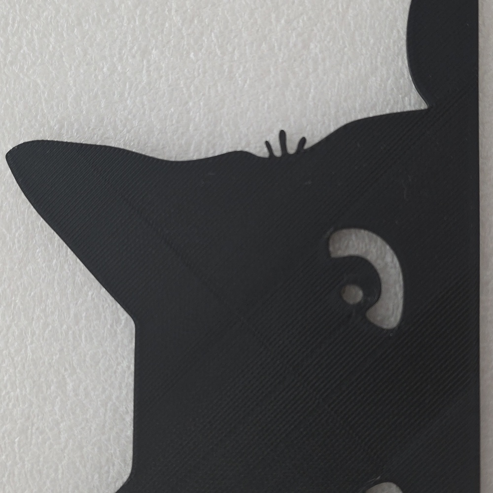 Black Cat Silhouette Wall Decor - Picture 3 of 6